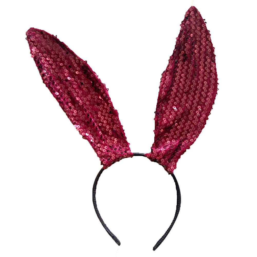 Sexy Bunny Rabbit Ears Headband Red Lace Headband For Partyandcosplay