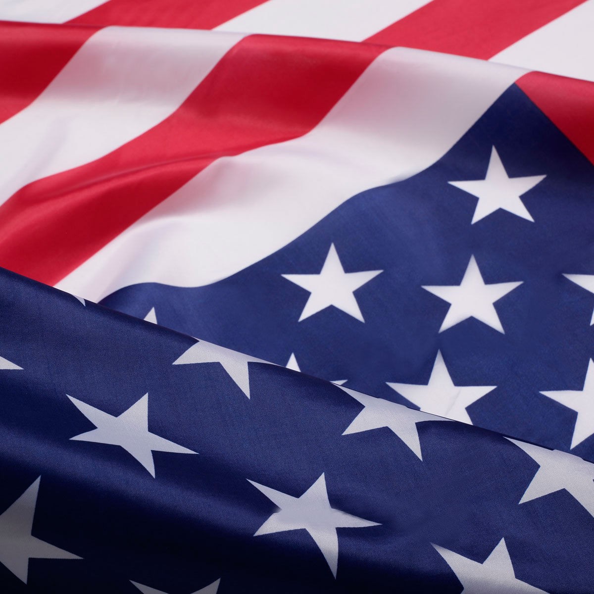 3' x 5' Polyester US American Flag Stars Stripes Brass Grommets Festive ...