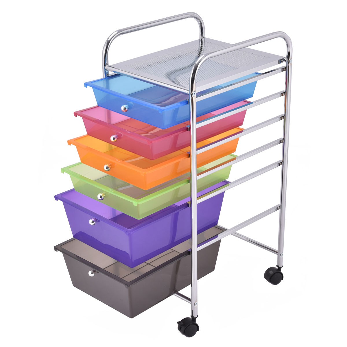Rolling Storage Cart 5 Drawer Scrapbook Paper Home Office School Organizer ...