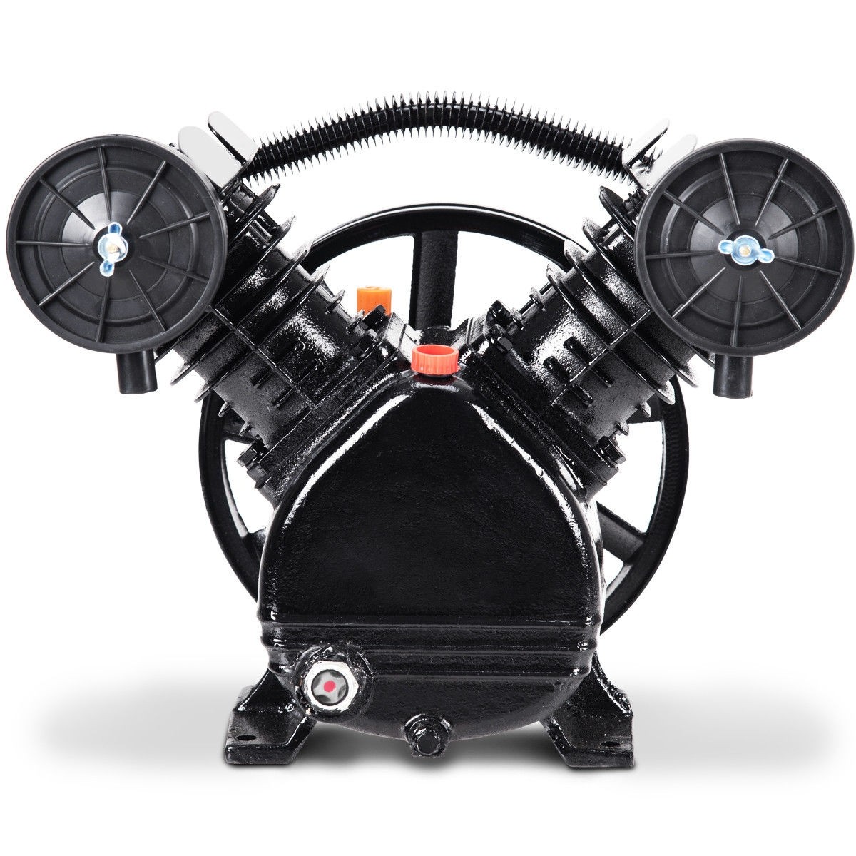 V Style 3hp 2 Piston Twin Cylinder Air Compressor Pump Motor Head Air Equipment Ebay