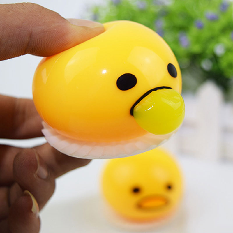Gudetama Vomiting Egg Tricky Toy Yolk Halloween Back Shocker Joke Gifts HIFH